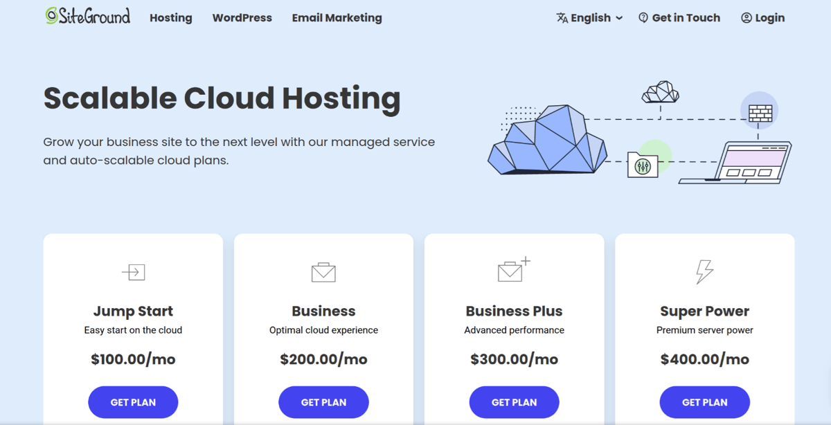 siteground small business web hosting services